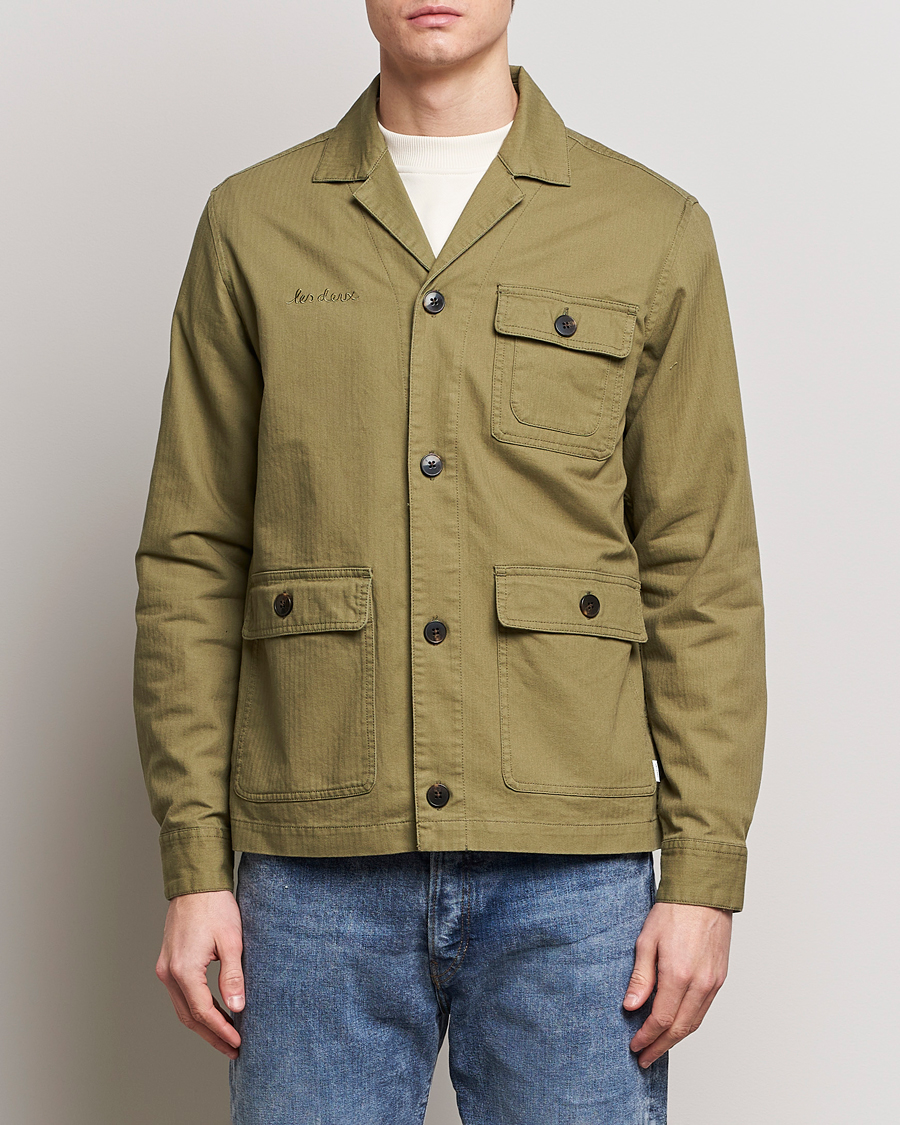 Herre | Skjorter | LES DEUX | Lester Fatigue Shirt Surplus Green