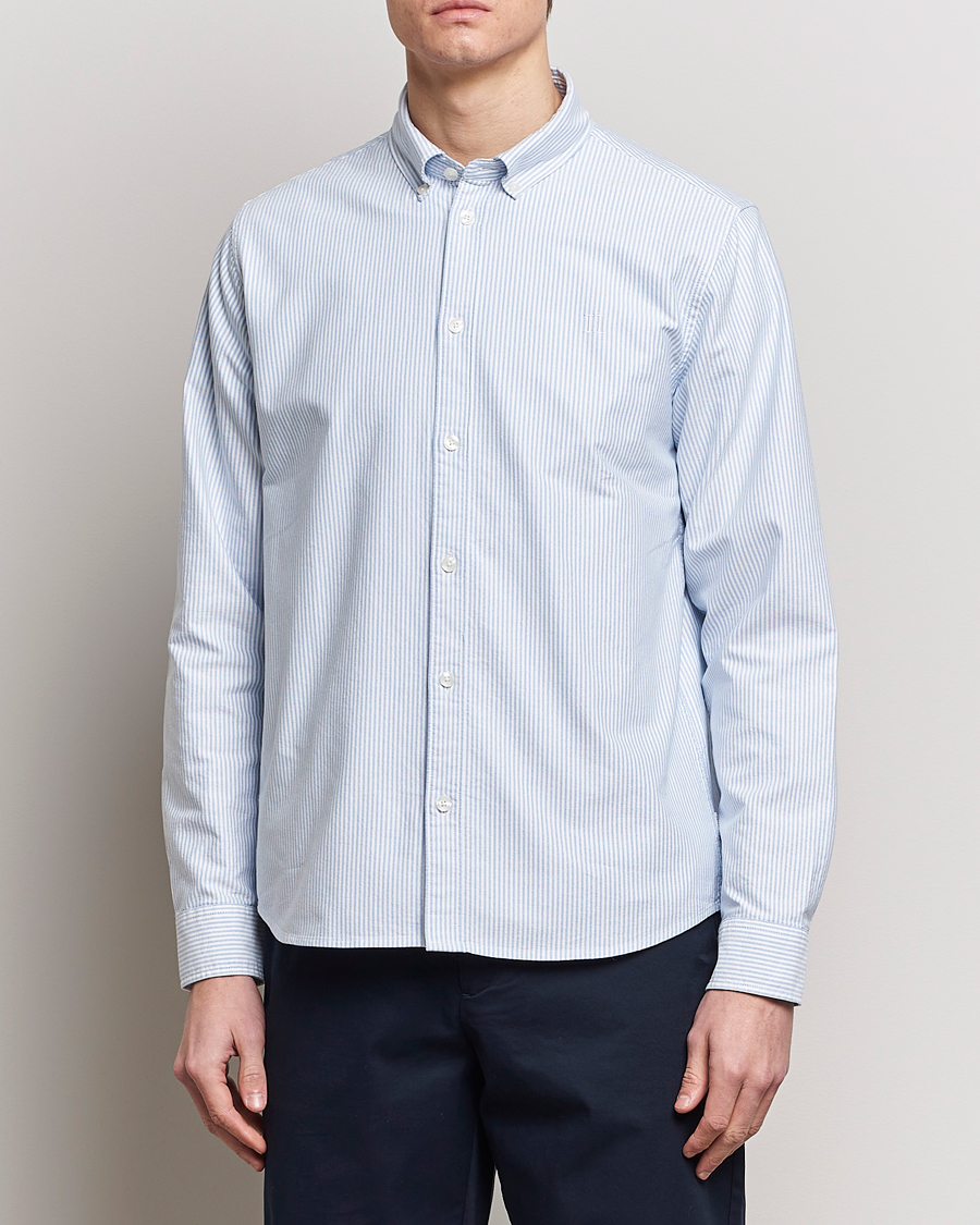 Herre | Tøj | LES DEUX | Kristian Oxford Shirt Light Blue/White
