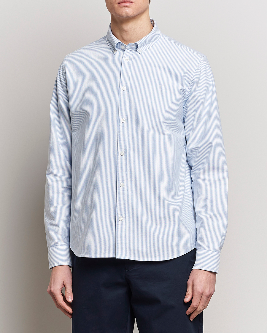 Men |  | LES DEUX | Kristian Oxford Shirt Light Blue/White