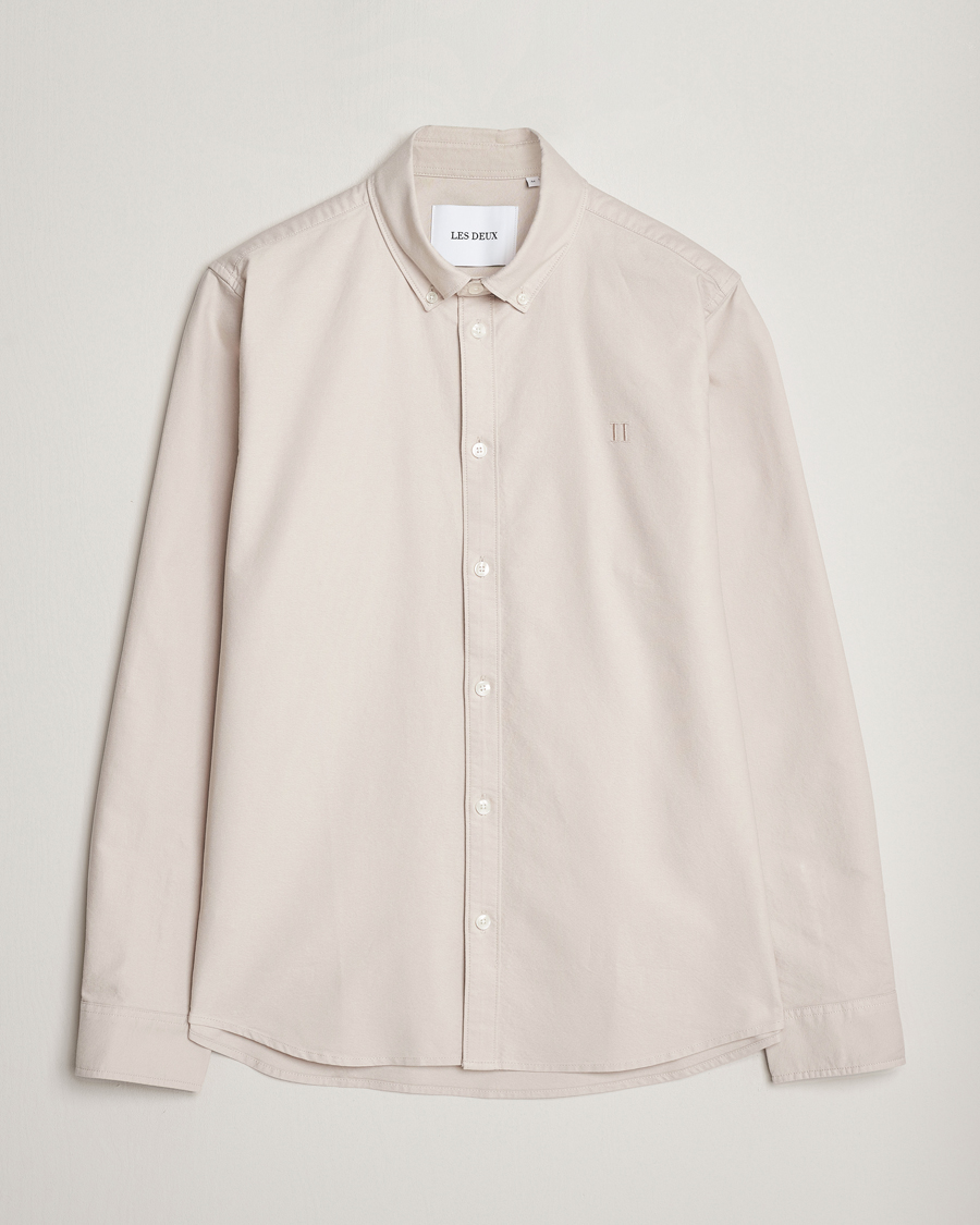 Herre | Skjorter | LES DEUX | Kristian Oxford Shirt Dark Sand