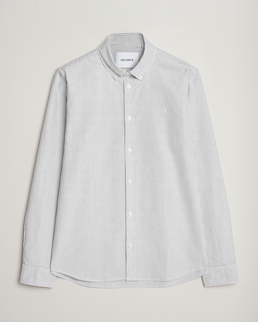 Herr |  | LES DEUX | Kristian Oxford Shirt Green/White