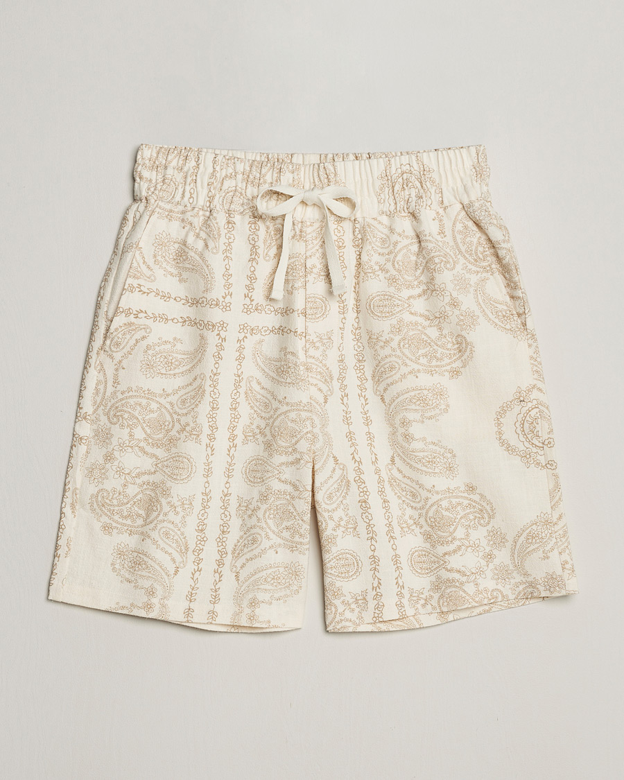 Herre | Shorts | LES DEUX | Lesley Paisley Shorts Light Ivory