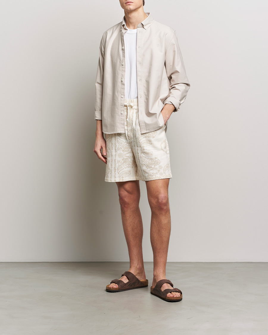 Herre | Shorts | LES DEUX | Lesley Paisley Shorts Light Ivory