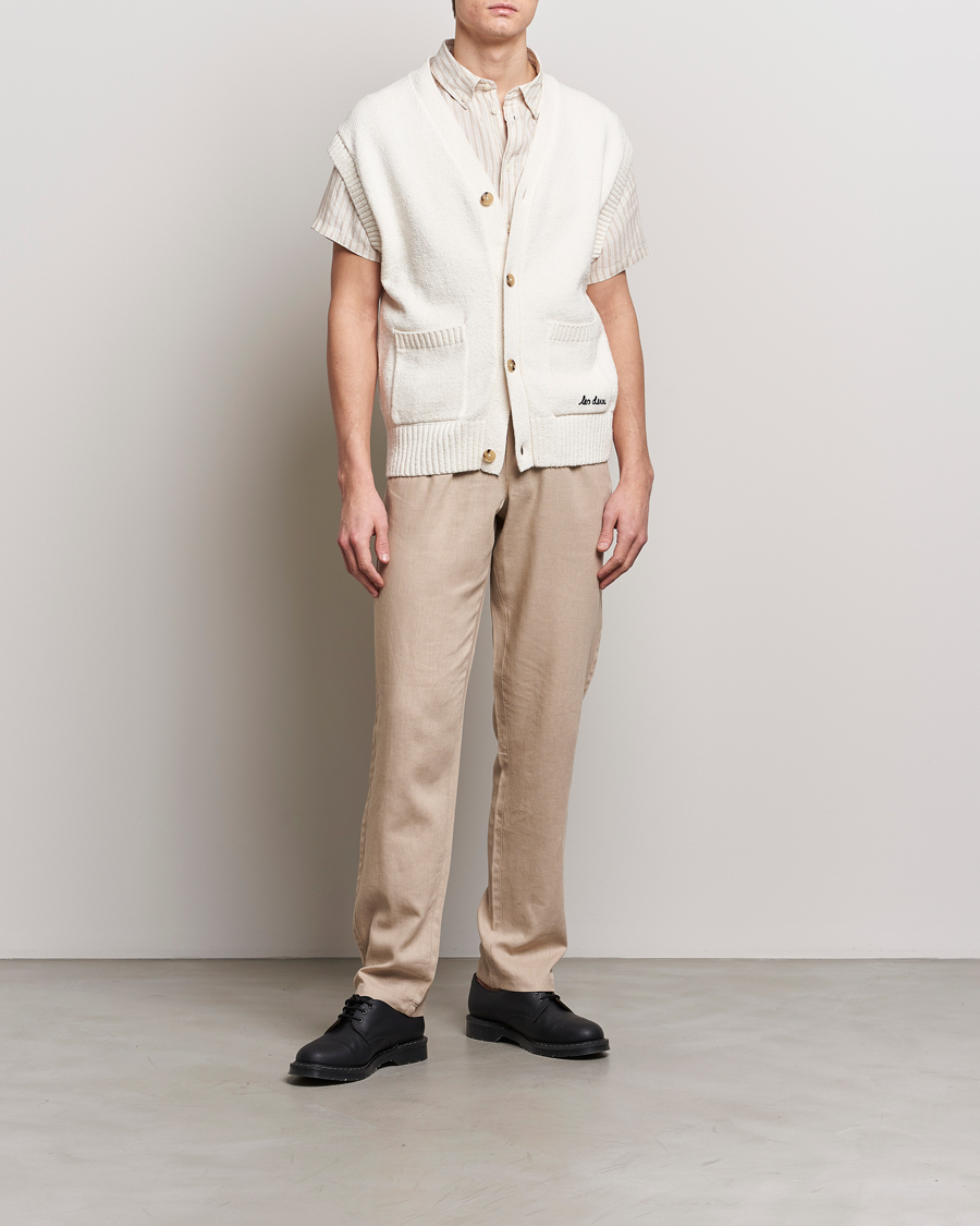 Herre | Trøjer | LES DEUX | Brad Cardigan Vest Ivory