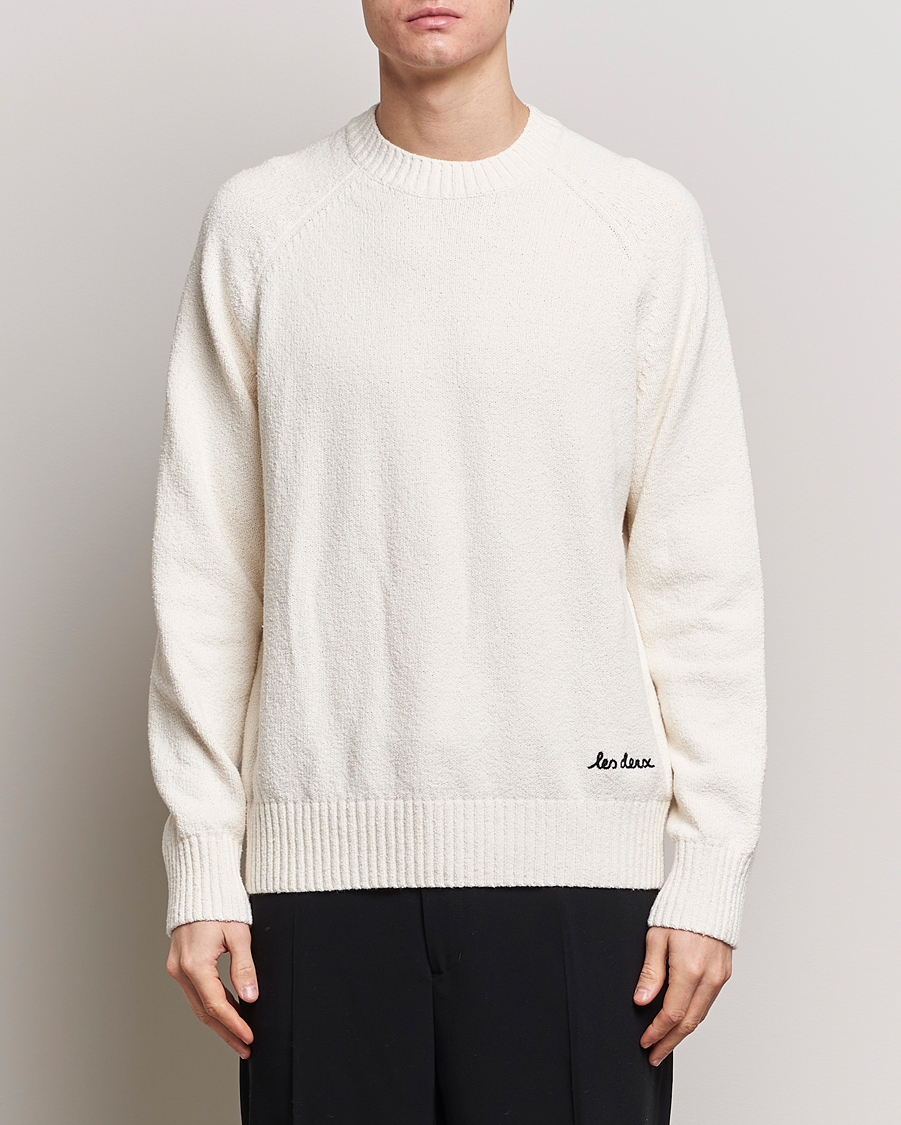 Herre | Trøjer | LES DEUX | Brad Roundneck Knit Ivory