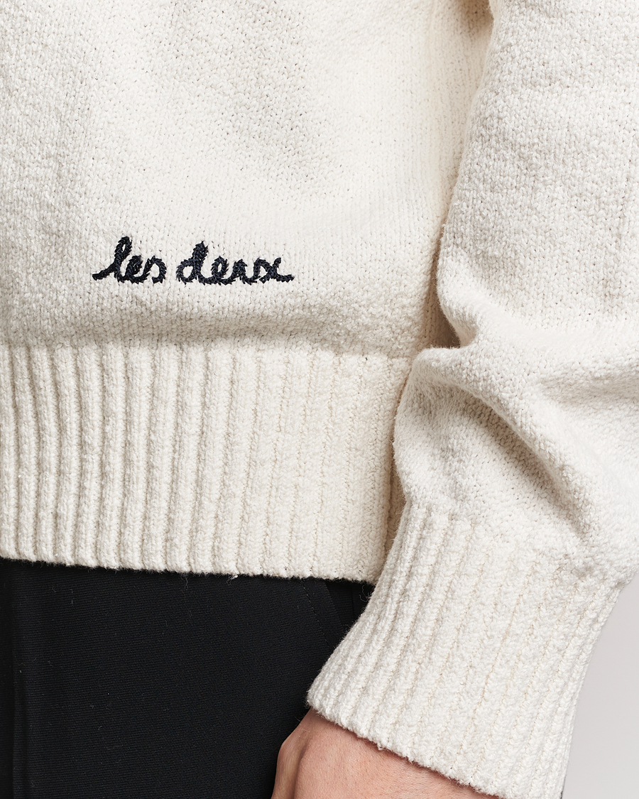 Herre | Trøjer | LES DEUX | Brad Roundneck Knit Ivory