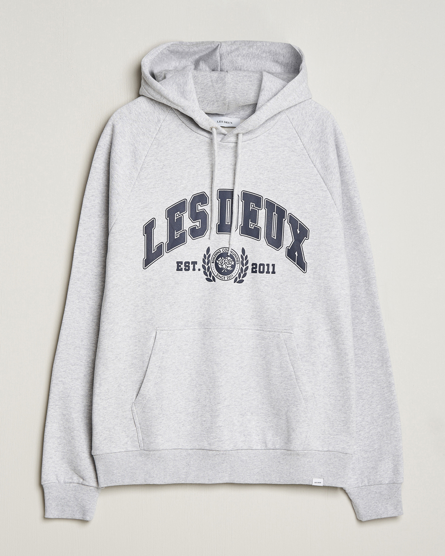 Herre | Trøjer | LES DEUX | University Hoodie Snow Melange