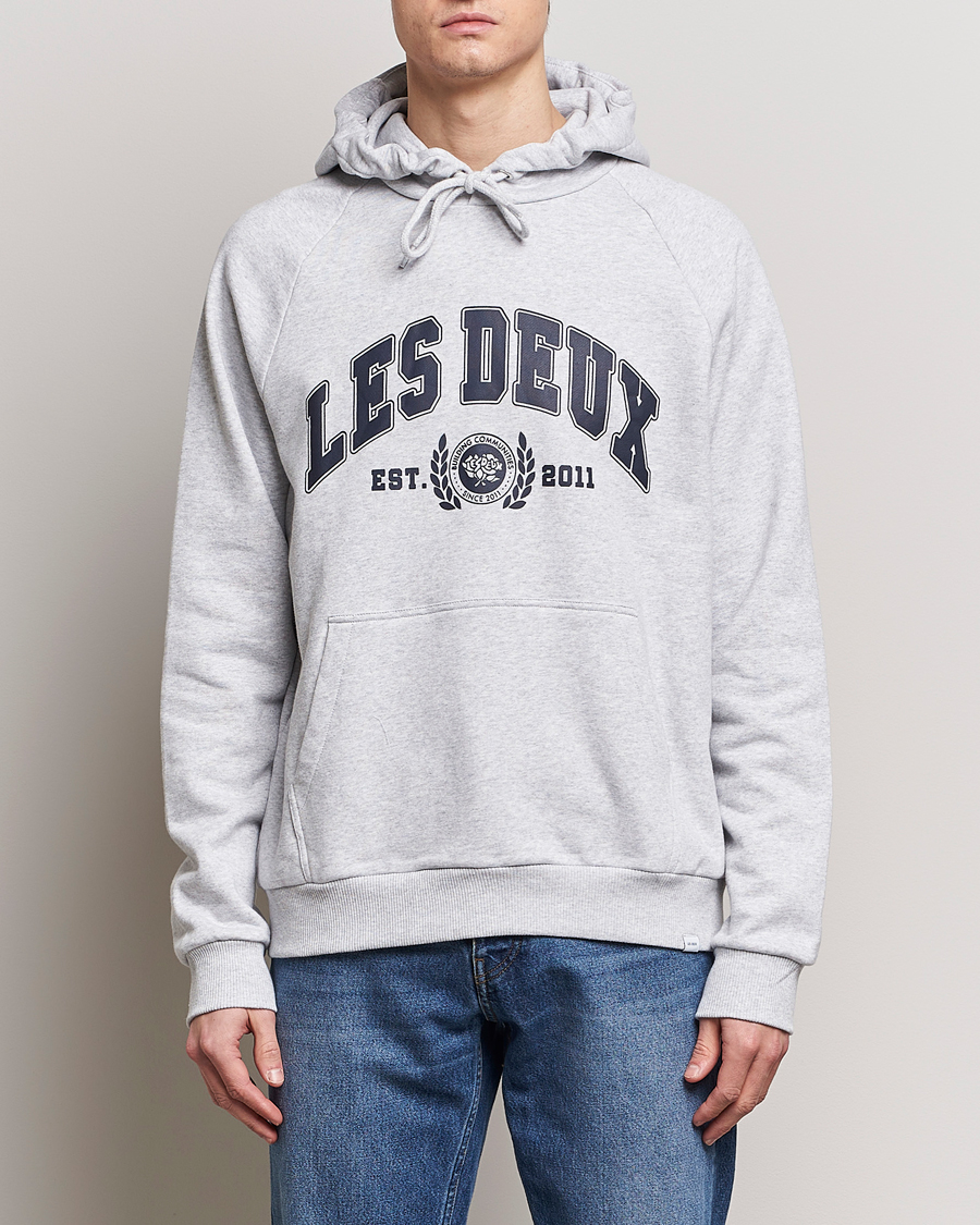 Herre | Trøjer | LES DEUX | University Hoodie Snow Melange