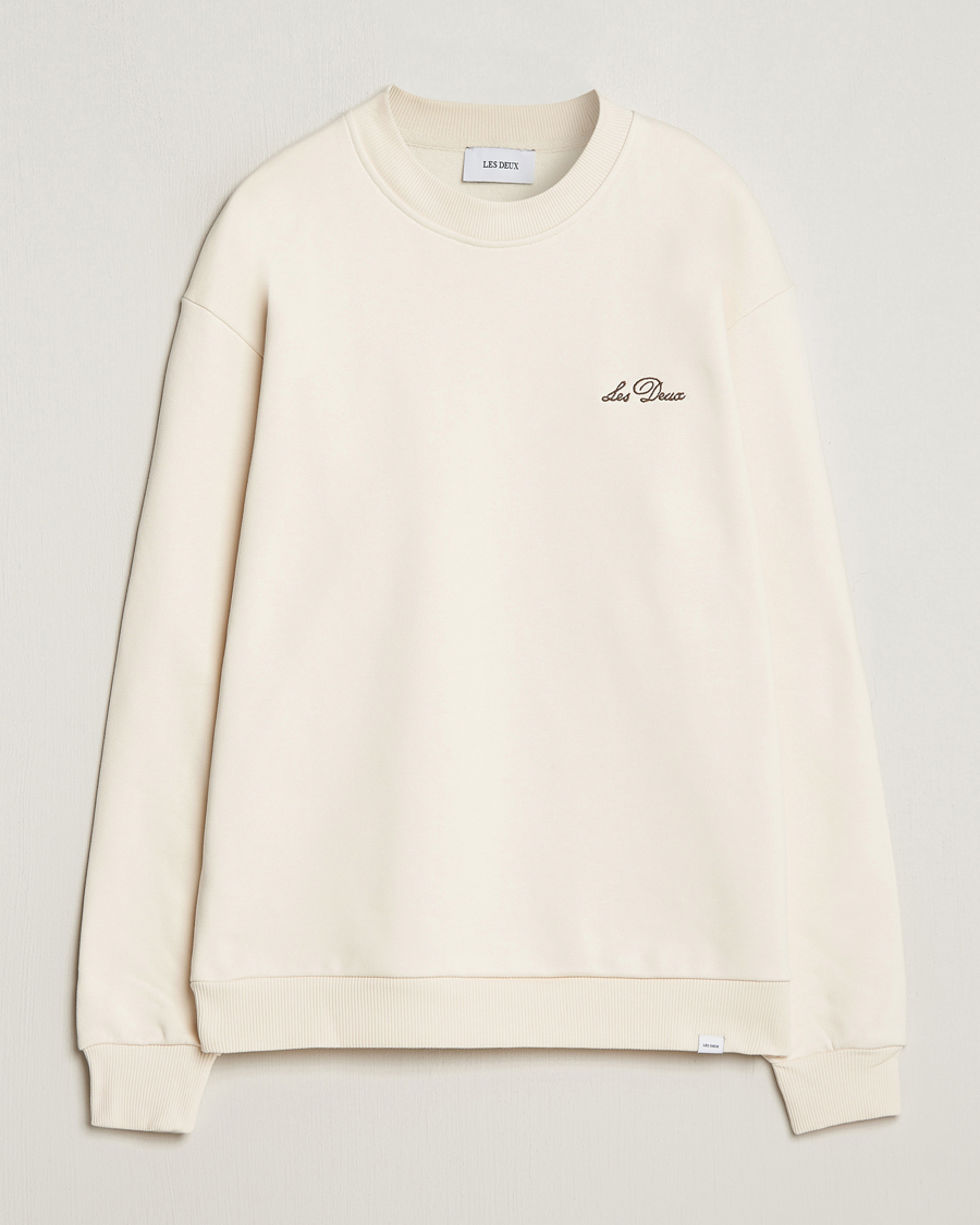 Herre | Trøjer | LES DEUX | Crew Sweatshirt Light Ivory