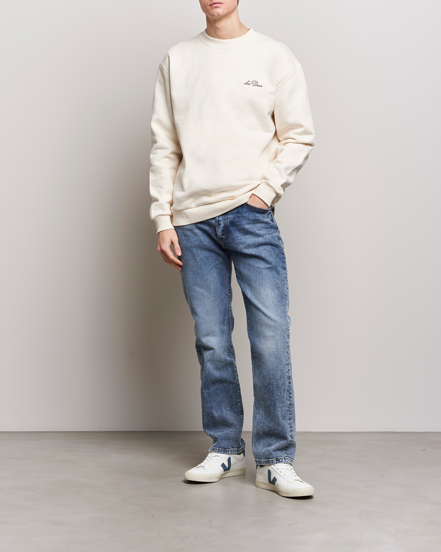 Herre | Trøjer | LES DEUX | Crew Sweatshirt Light Ivory