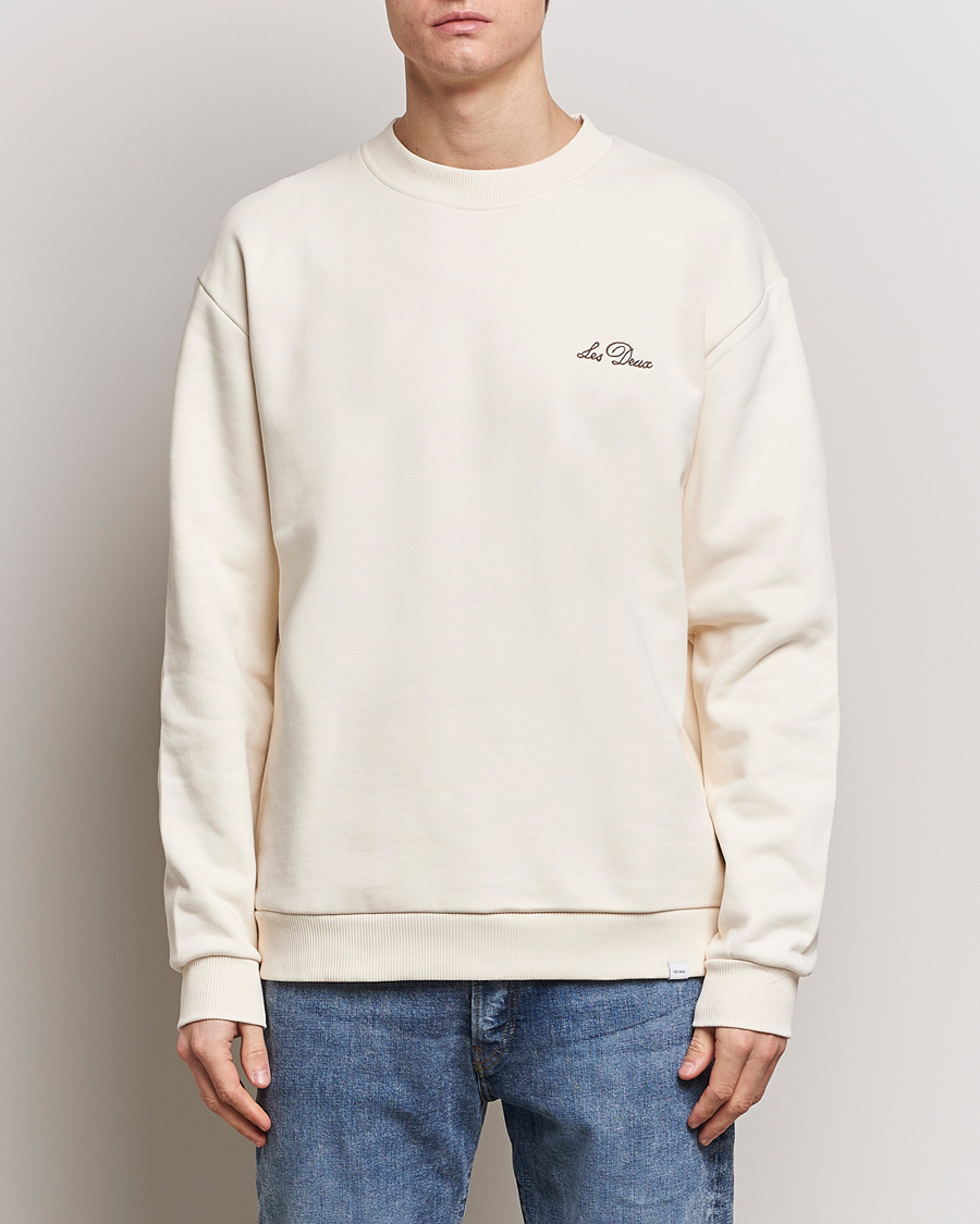 Herre | Trøjer | LES DEUX | Crew Sweatshirt Light Ivory