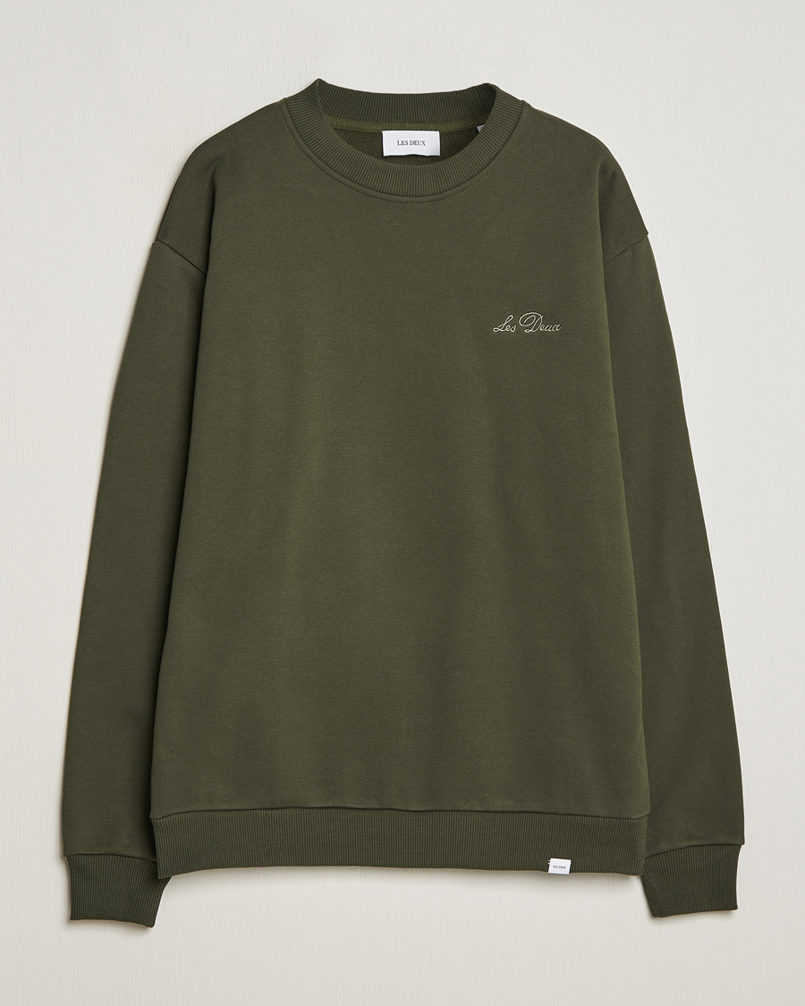 Herre | Trøjer | LES DEUX | Crew Sweatshirt Forrest Green