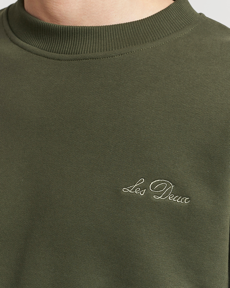 Herre | Trøjer | LES DEUX | Crew Sweatshirt Forrest Green