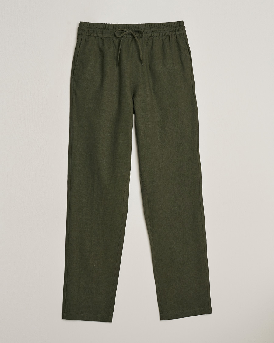 Herre |  | LES DEUX | Patrick Linen Pants Forrest Green