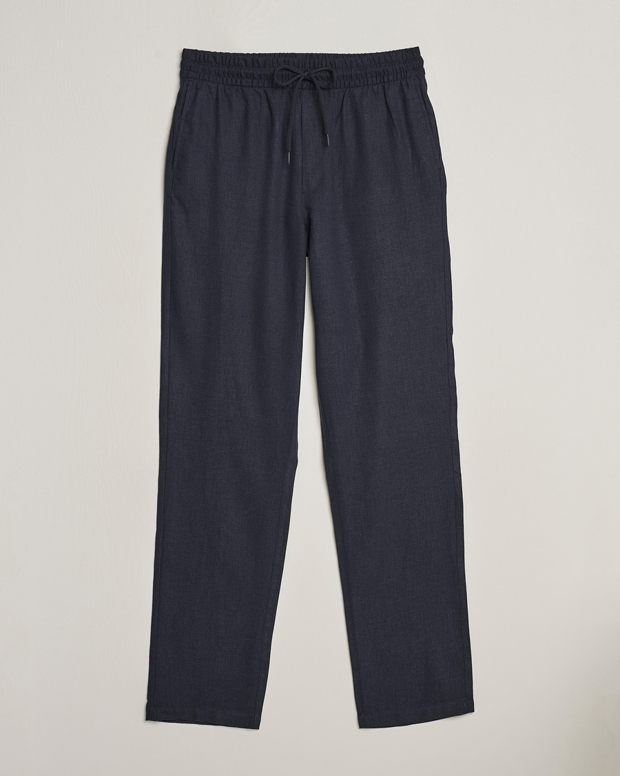 Herr |  | LES DEUX | Patrick Linen Pants Dark Navy