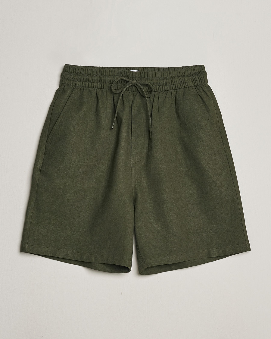 Herr |  | LES DEUX | Otto Linen Shorts Forrest Green