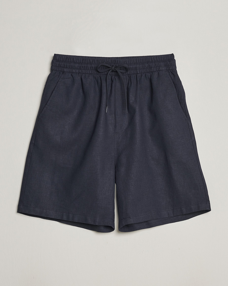 Herre | Shorts | LES DEUX | Otto Linen Shorts Dark Navy
