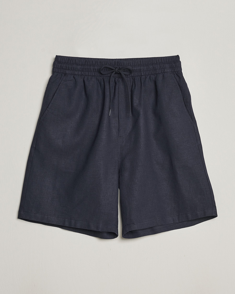 Herr |  | LES DEUX | Otto Linen Shorts Dark Navy