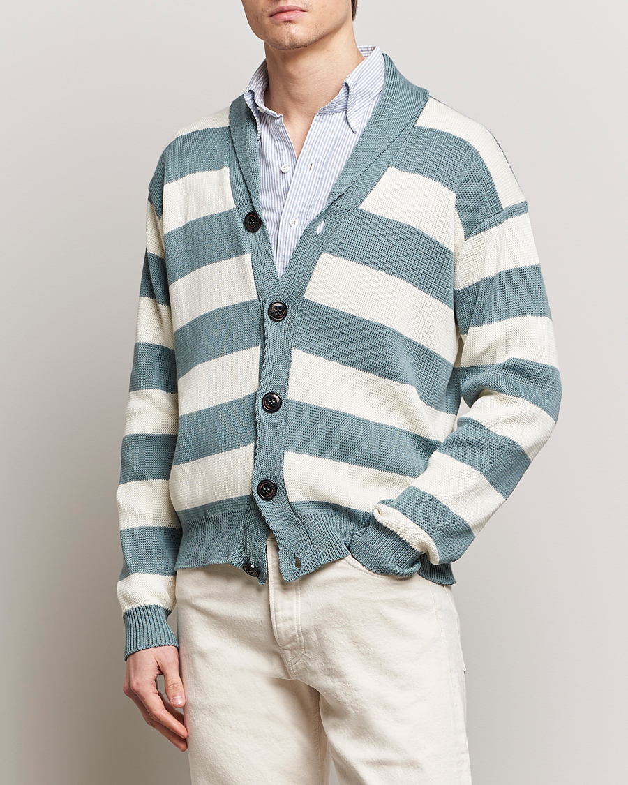 Herre | Best of British | Peregrine | Richmond Organic Cotton Cardigan Lovat