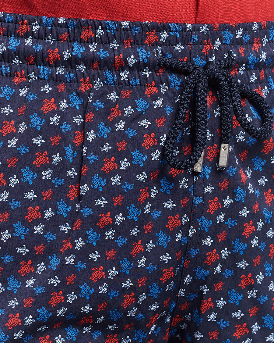 Herre | Badebukser | Vilebrequin | Moorea Printed Swimshorts Bleu Marine