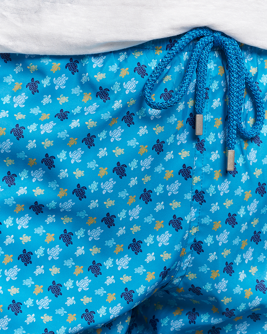 Herre | Badebukser | Vilebrequin | Mahina Printed Swimshorts Bleu Hawaii