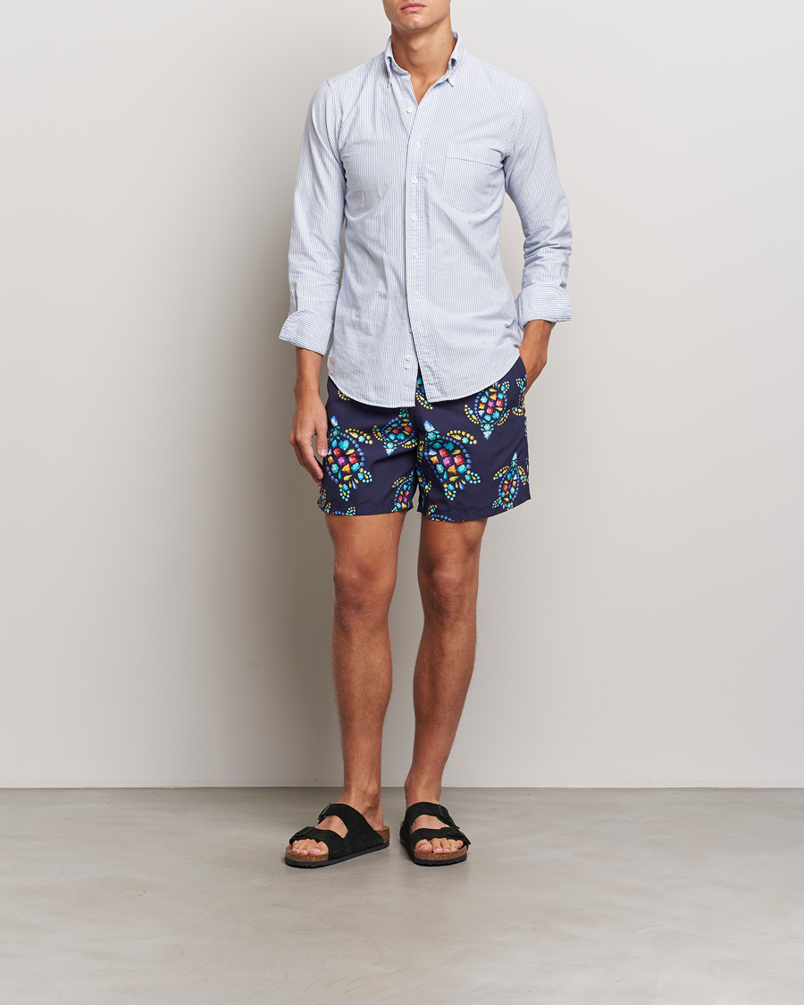 Herre | Badebukser | Vilebrequin | Moorea Printed Swimshorts Minuit