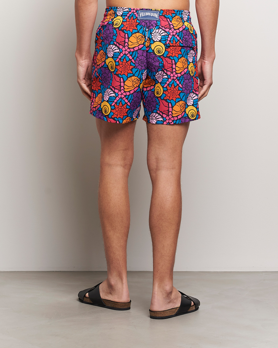 Herre | Badebukser | Vilebrequin | Moorea Printed Swimshorts Bleu Marine