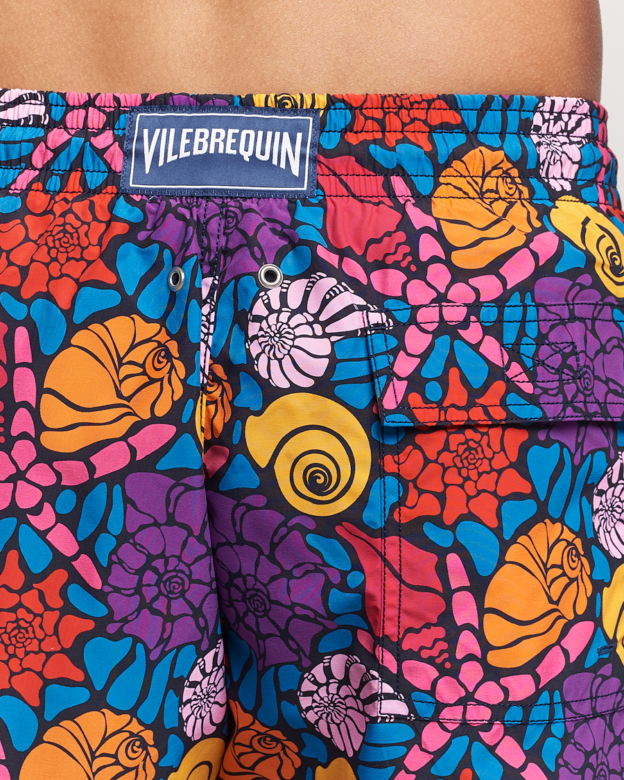 Herre | Badebukser | Vilebrequin | Moorea Printed Swimshorts Bleu Marine
