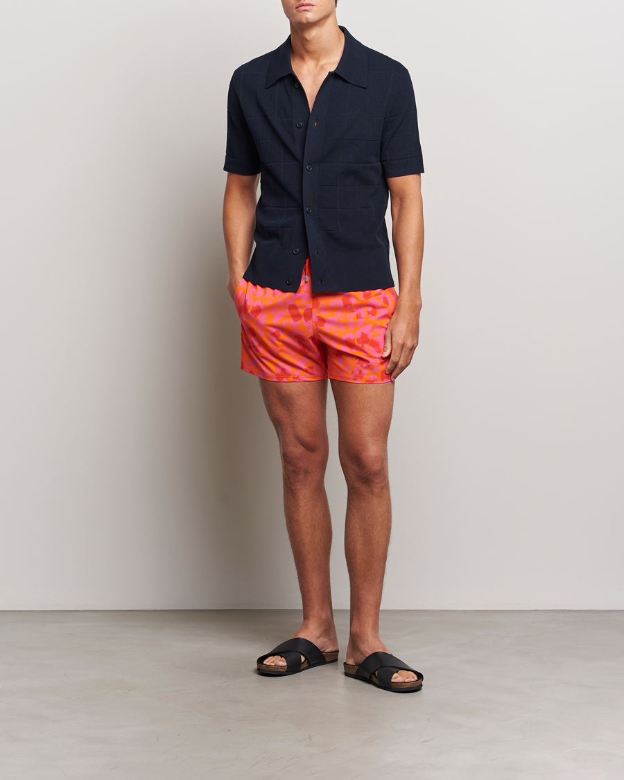 Herre | Badebukser | Vilebrequin | Moorise Printed Swimshorts Abricot
