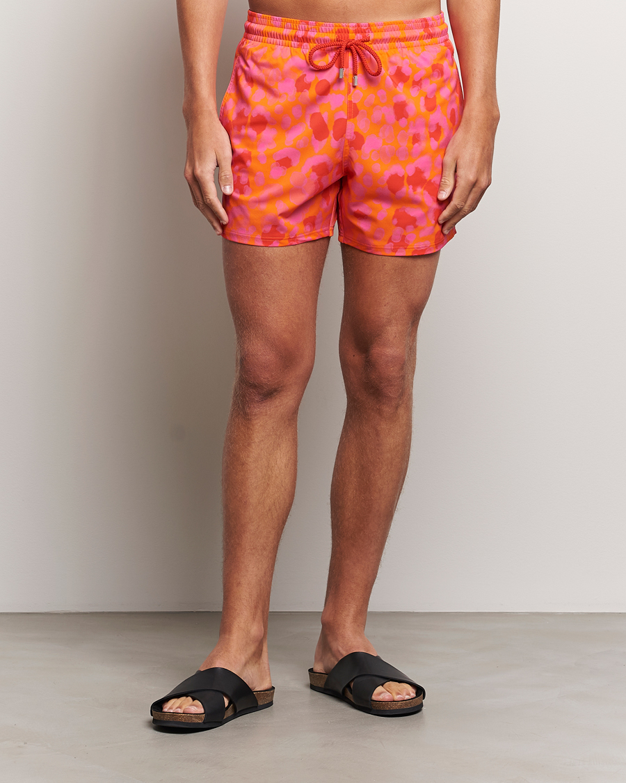 Herre | Badebukser | Vilebrequin | Moorise Printed Swimshorts Abricot