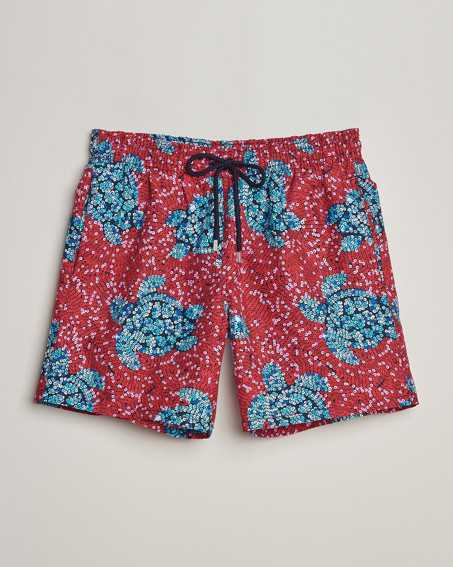 Herre | Badebukser | Vilebrequin | Moorea Printed Swimshorts Merlot