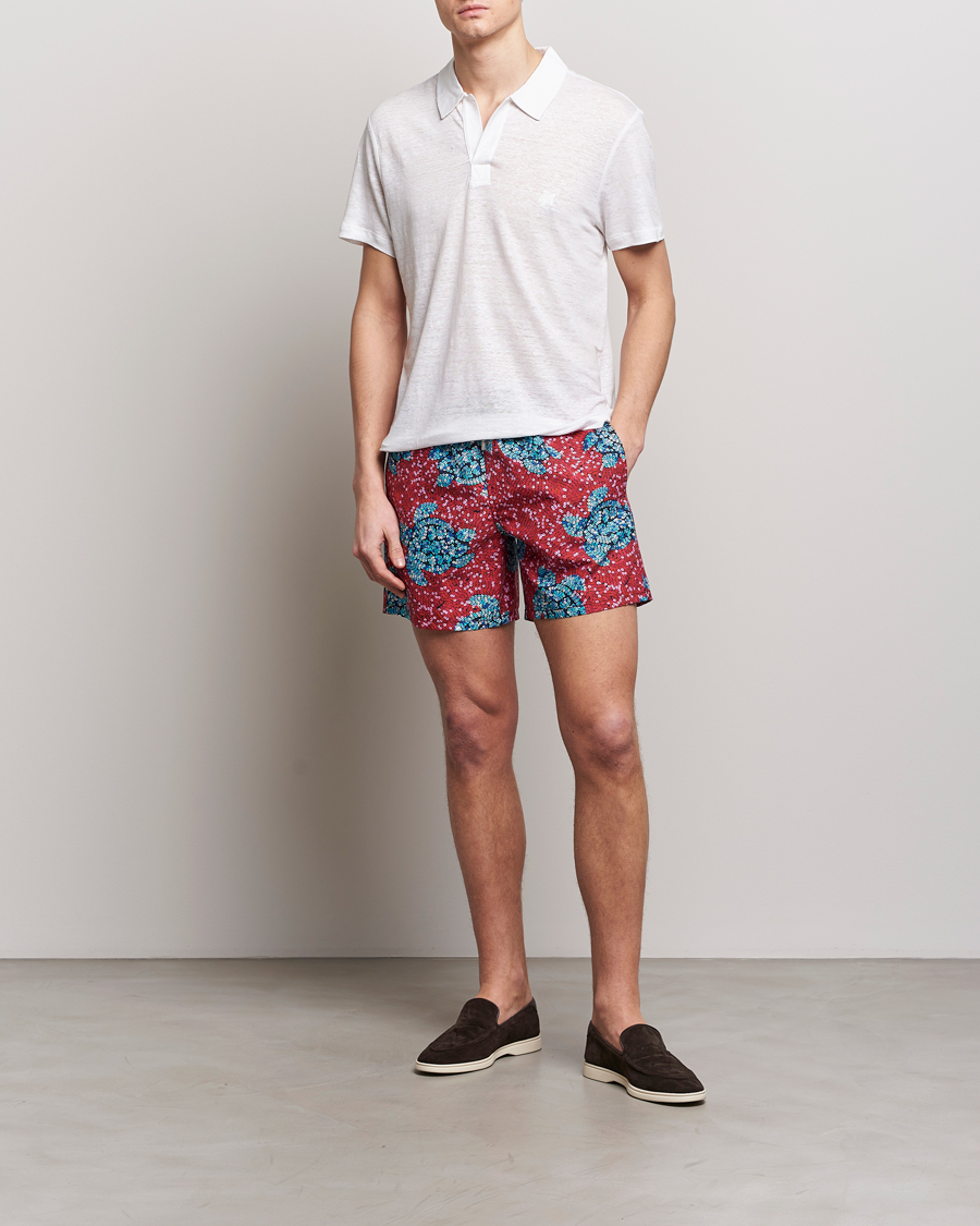 Herre | Badebukser | Vilebrequin | Moorea Printed Swimshorts Merlot