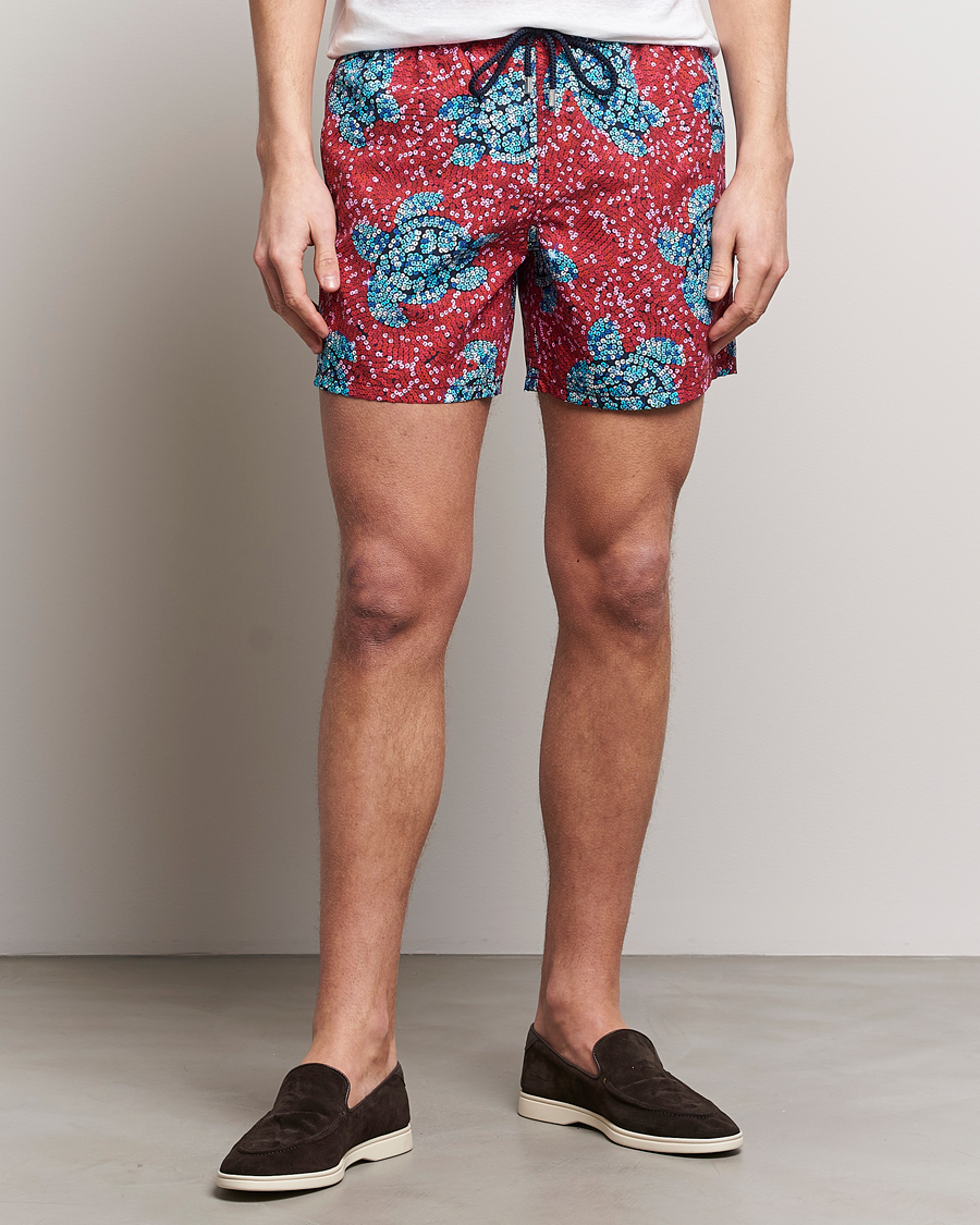 Herre | Badebukser | Vilebrequin | Moorea Printed Swimshorts Merlot