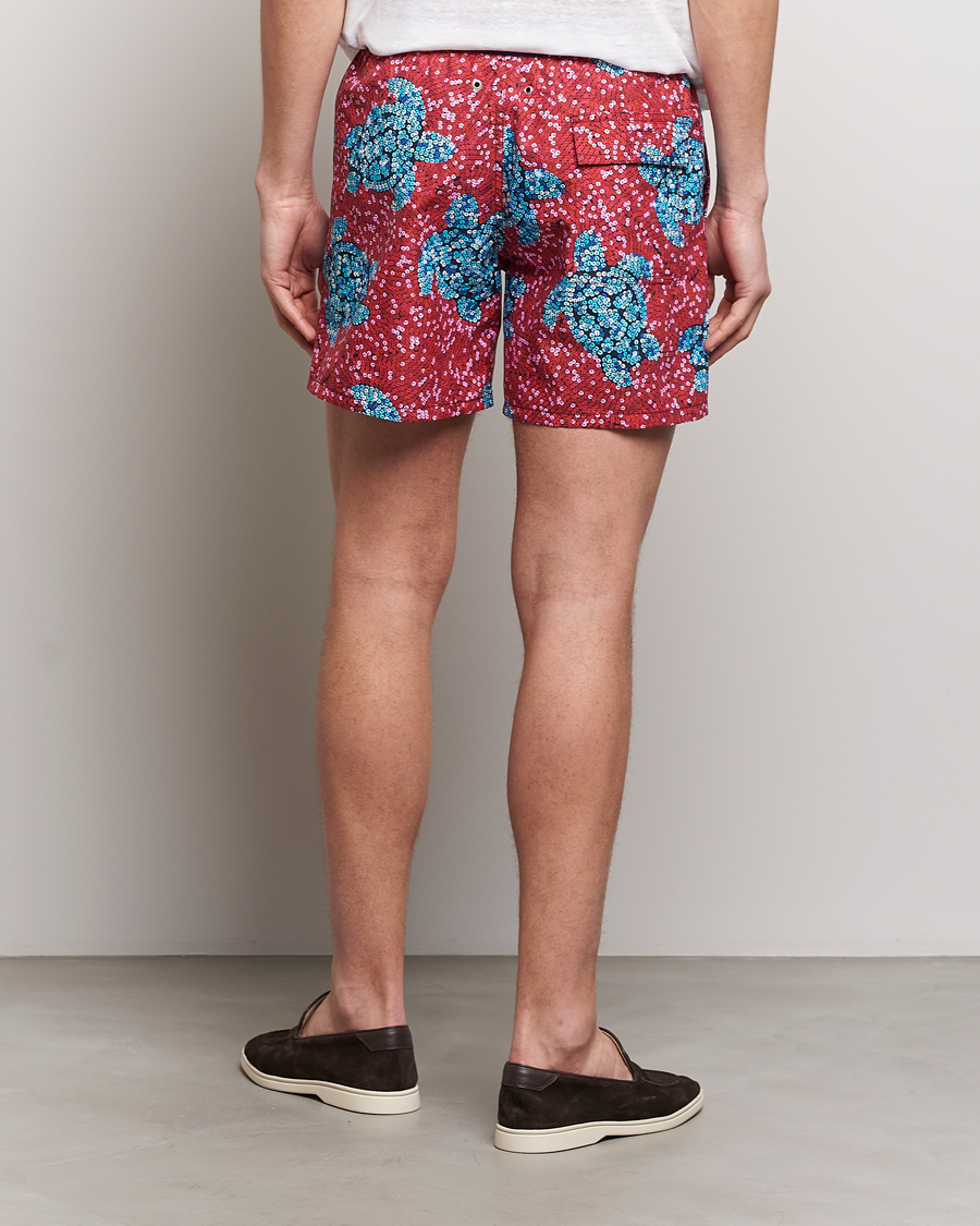Herre | Badebukser | Vilebrequin | Moorea Printed Swimshorts Merlot