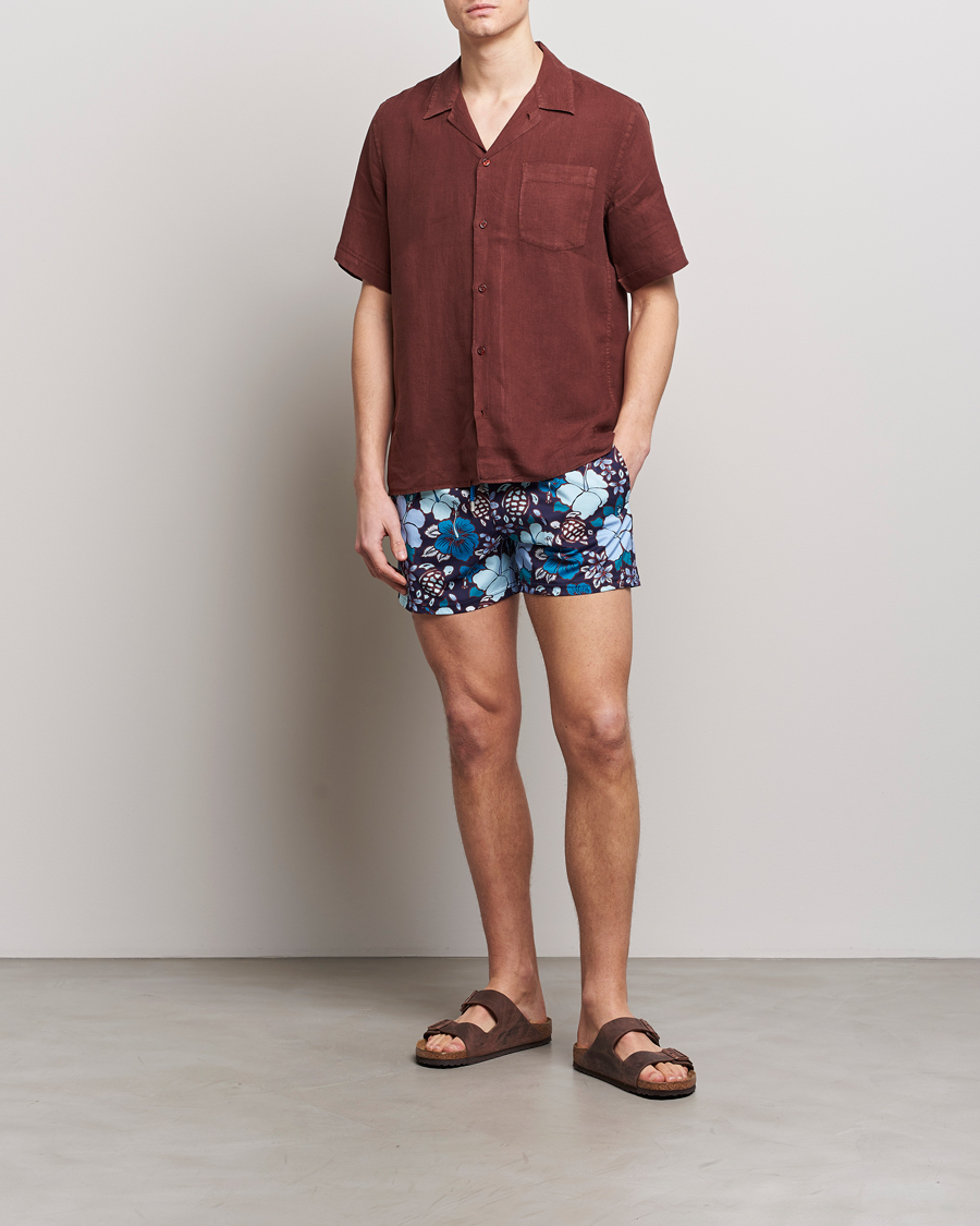 Herre | Skjorter | Vilebrequin | Carhli Resort Short Sleeve Shirt Acajou