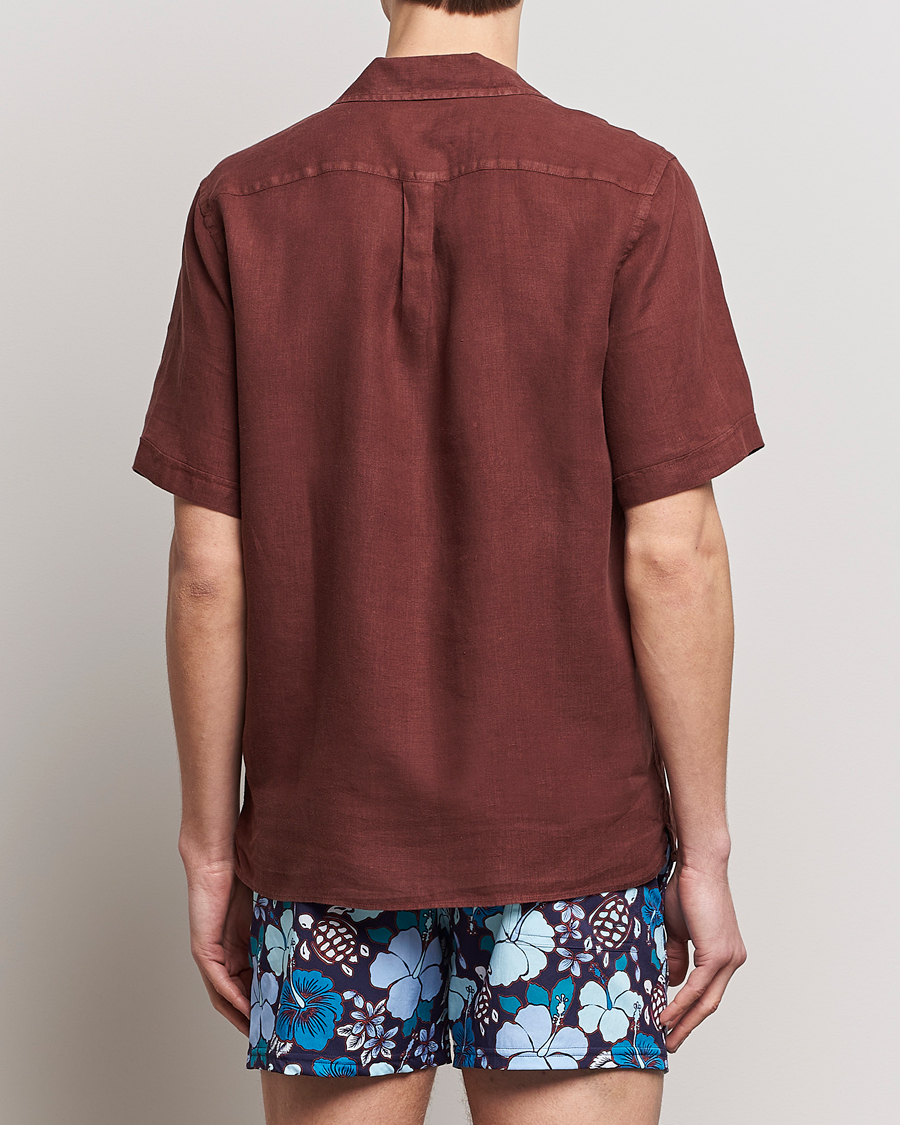 Herre | Skjorter | Vilebrequin | Carhli Resort Short Sleeve Shirt Acajou