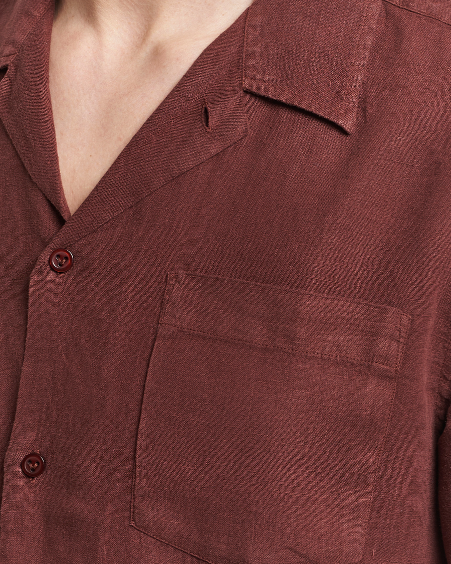 Herre | Skjorter | Vilebrequin | Carhli Resort Short Sleeve Shirt Acajou