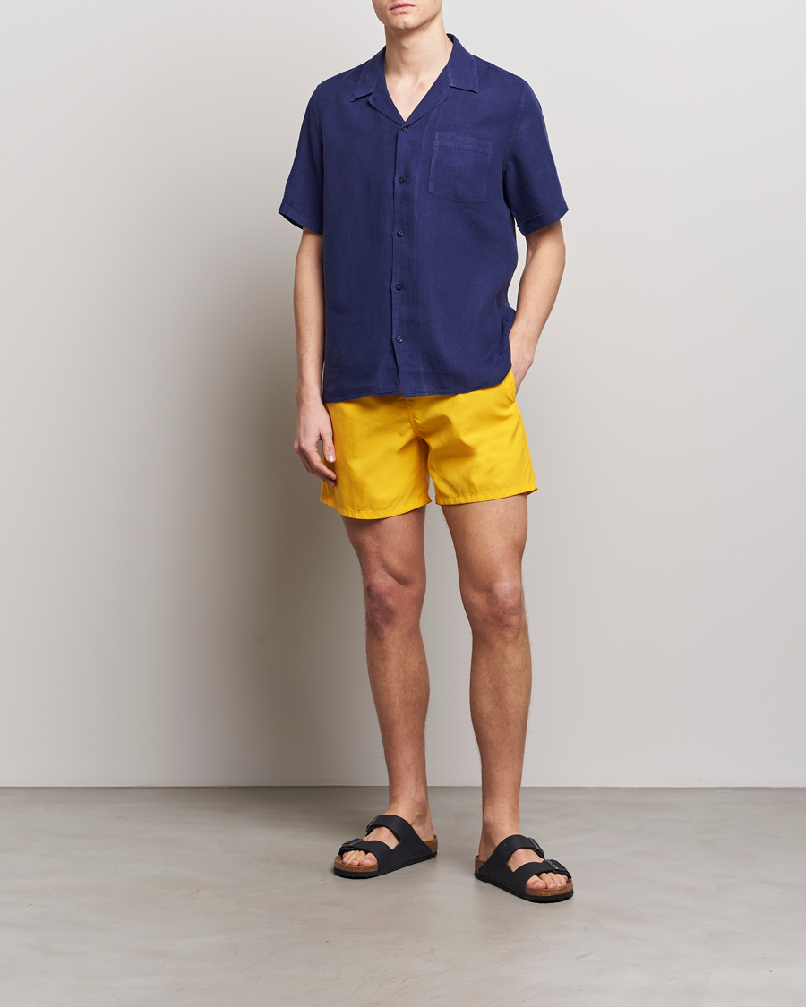 Herr |  | Vilebrequin | Carhli Resort Short Sleeve Shirt Minuit