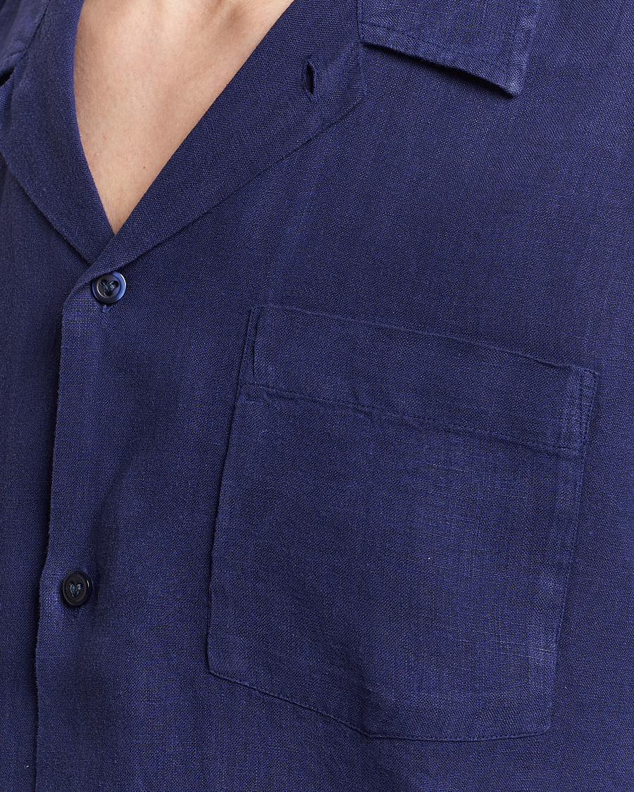 Herre | Skjorter | Vilebrequin | Carhli Resort Short Sleeve Shirt Minuit