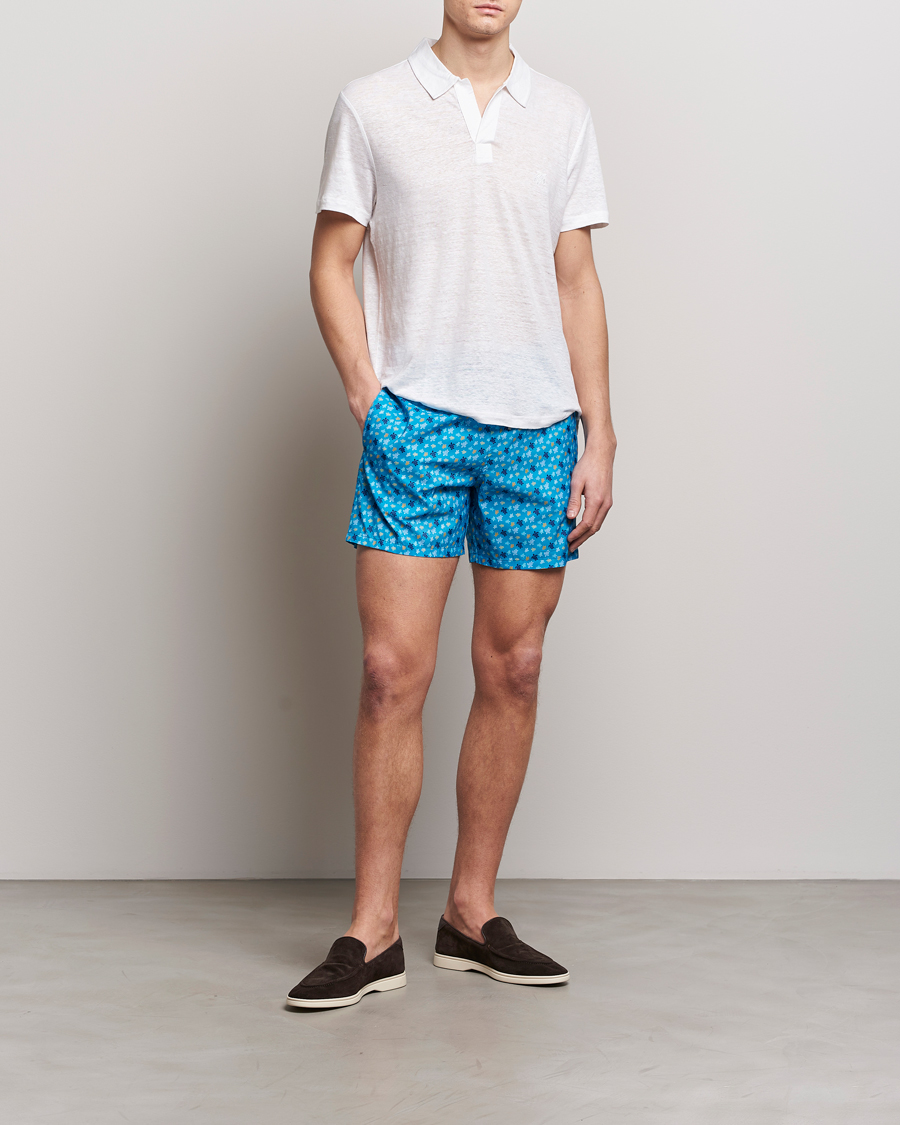 Herre | Polotrøjer | Vilebrequin | Pyramid Linen Jersey Polo Blanc
