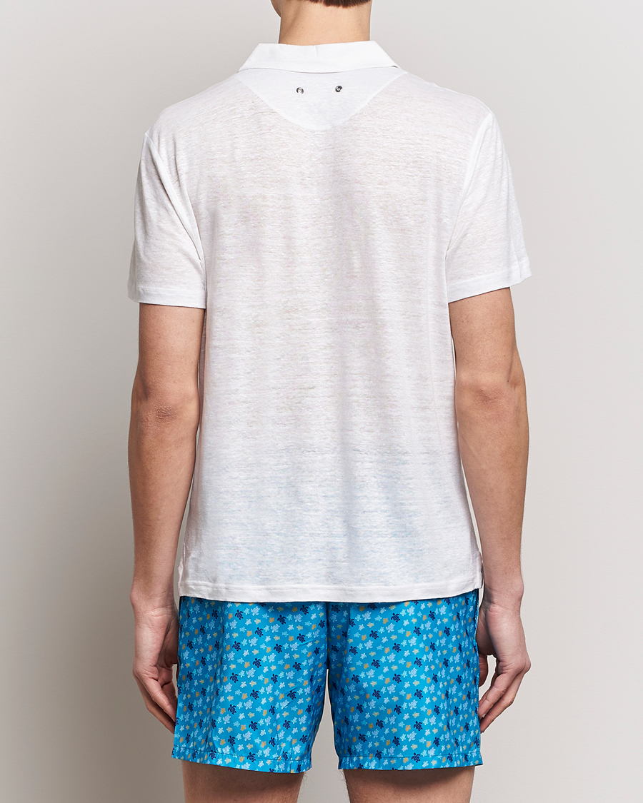 Herre | Polotrøjer | Vilebrequin | Pyramid Linen Jersey Polo Blanc