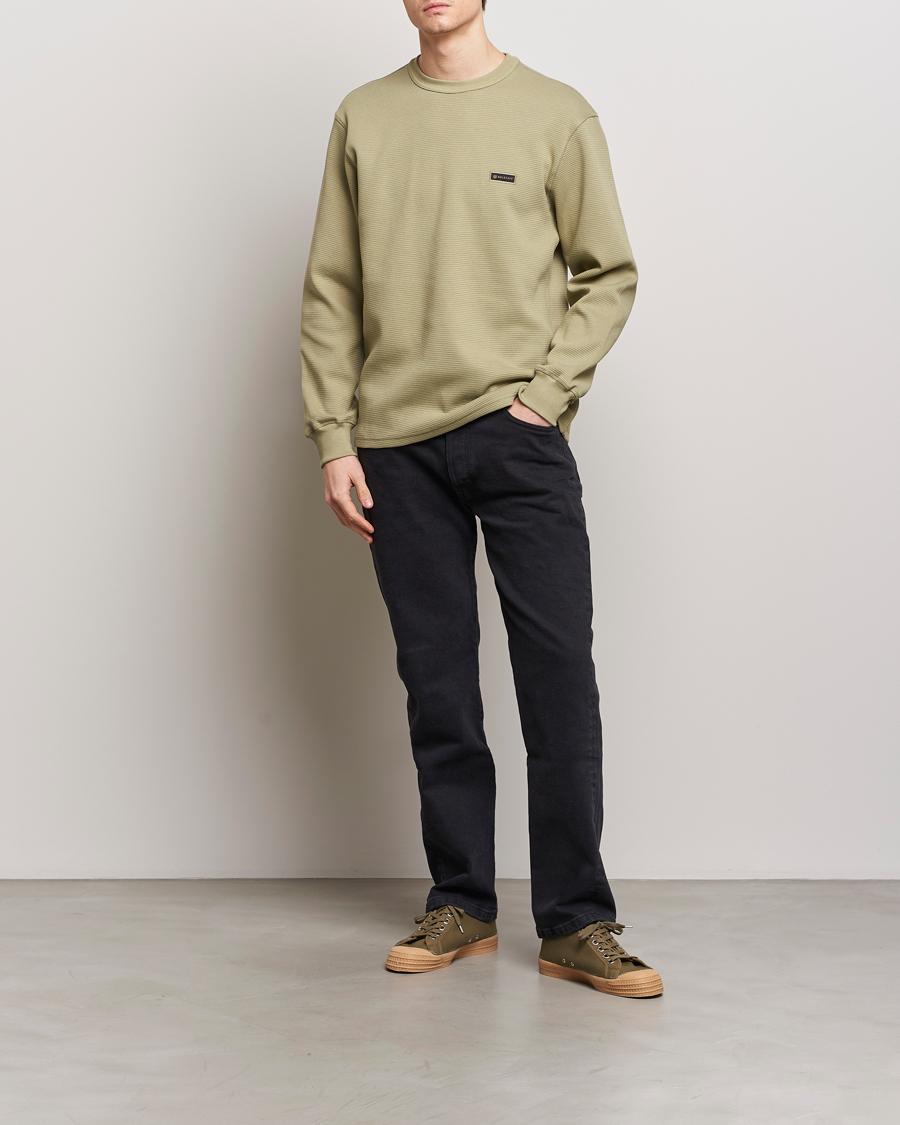 Herre | Trøjer | Belstaff | Tarn Long Sleeve Waffle Sweatshirt Aloe