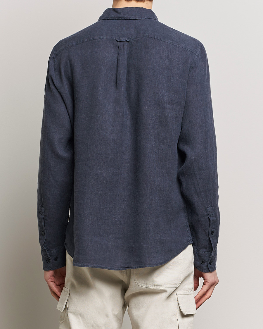 Herre | Skjorter | Belstaff | Scale Linen Pocket Shirt Dark Ink