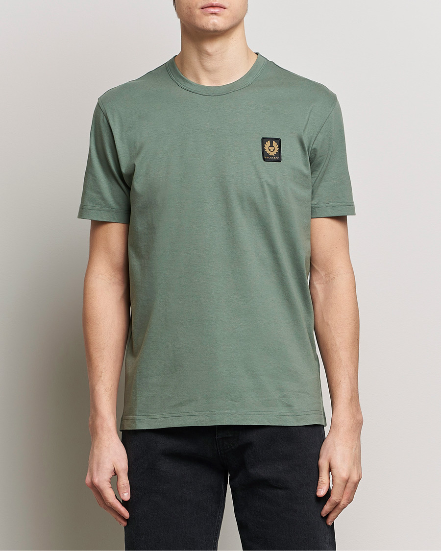 Herre |  | Belstaff | Cotton Logo T-Shirt Mineral Green