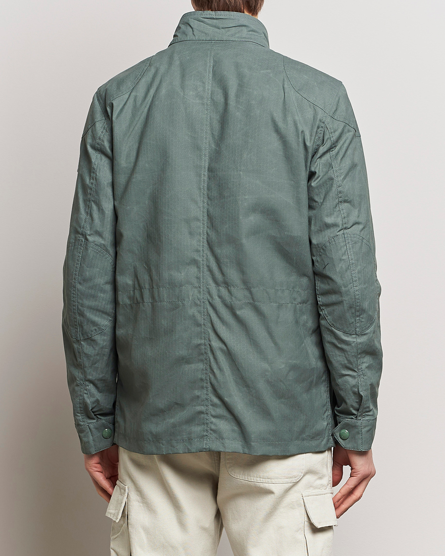 Herre | Jakker | Belstaff | Landsport Dry Wax Fieldmaster Mineral Green