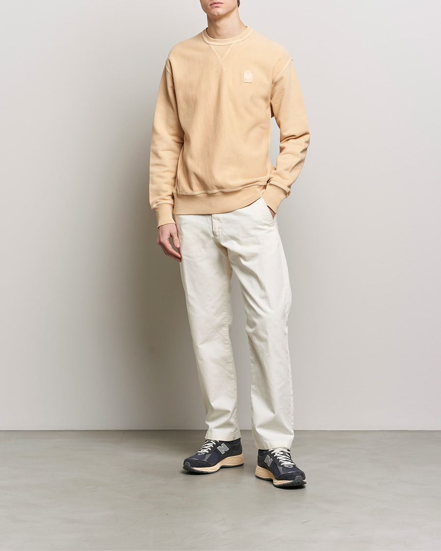 Herre | Trøjer | Belstaff | Outliner Cotton Crew Neck Peach