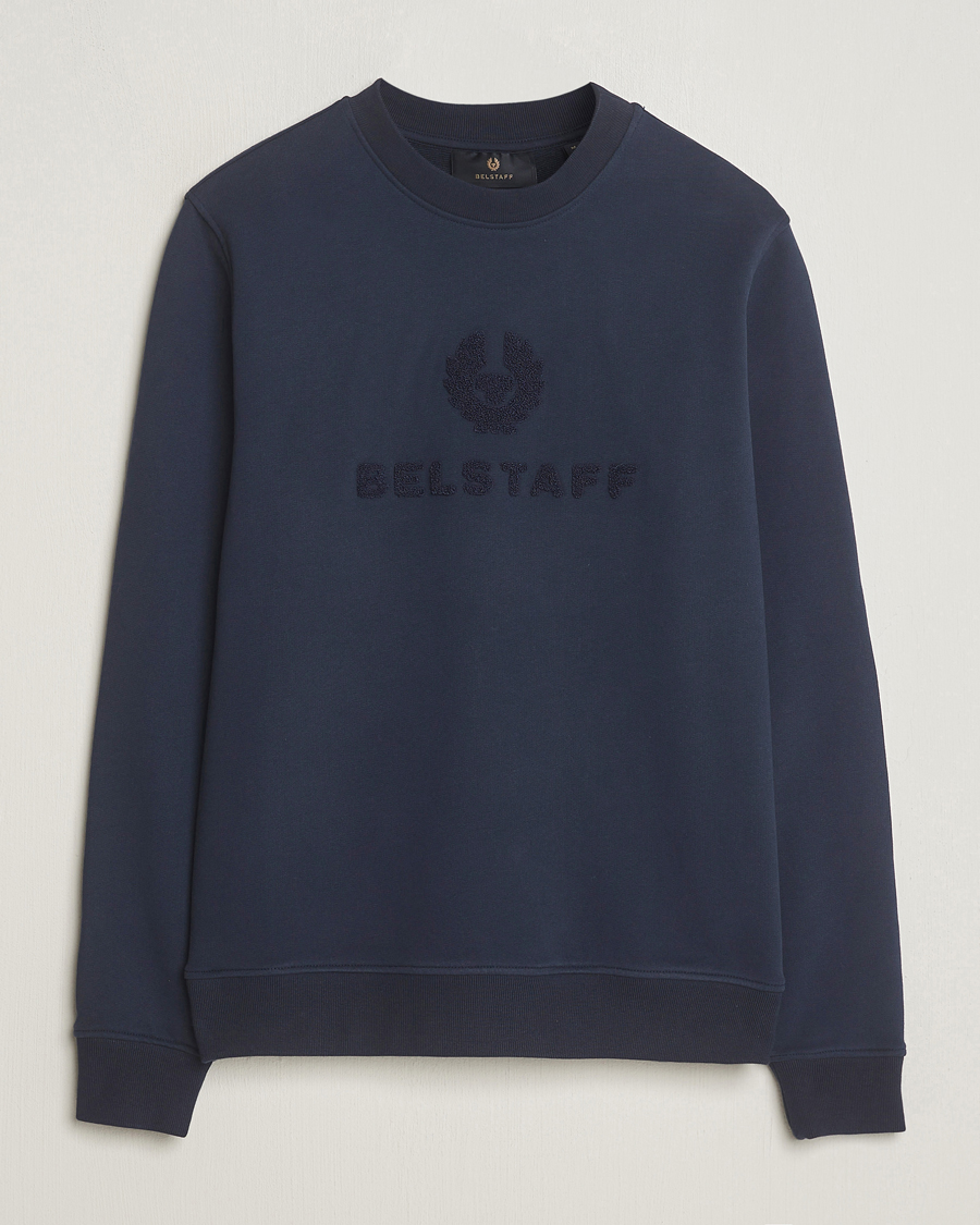 Herre | Trøjer | Belstaff | Varsity Logo Sweatshirt Dark Ink