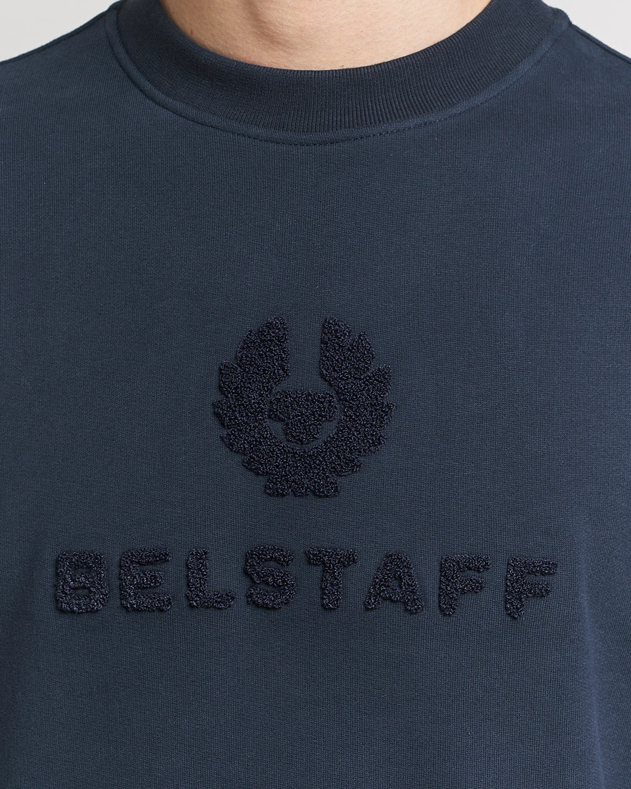 Herre | Trøjer | Belstaff | Varsity Logo Sweatshirt Dark Ink
