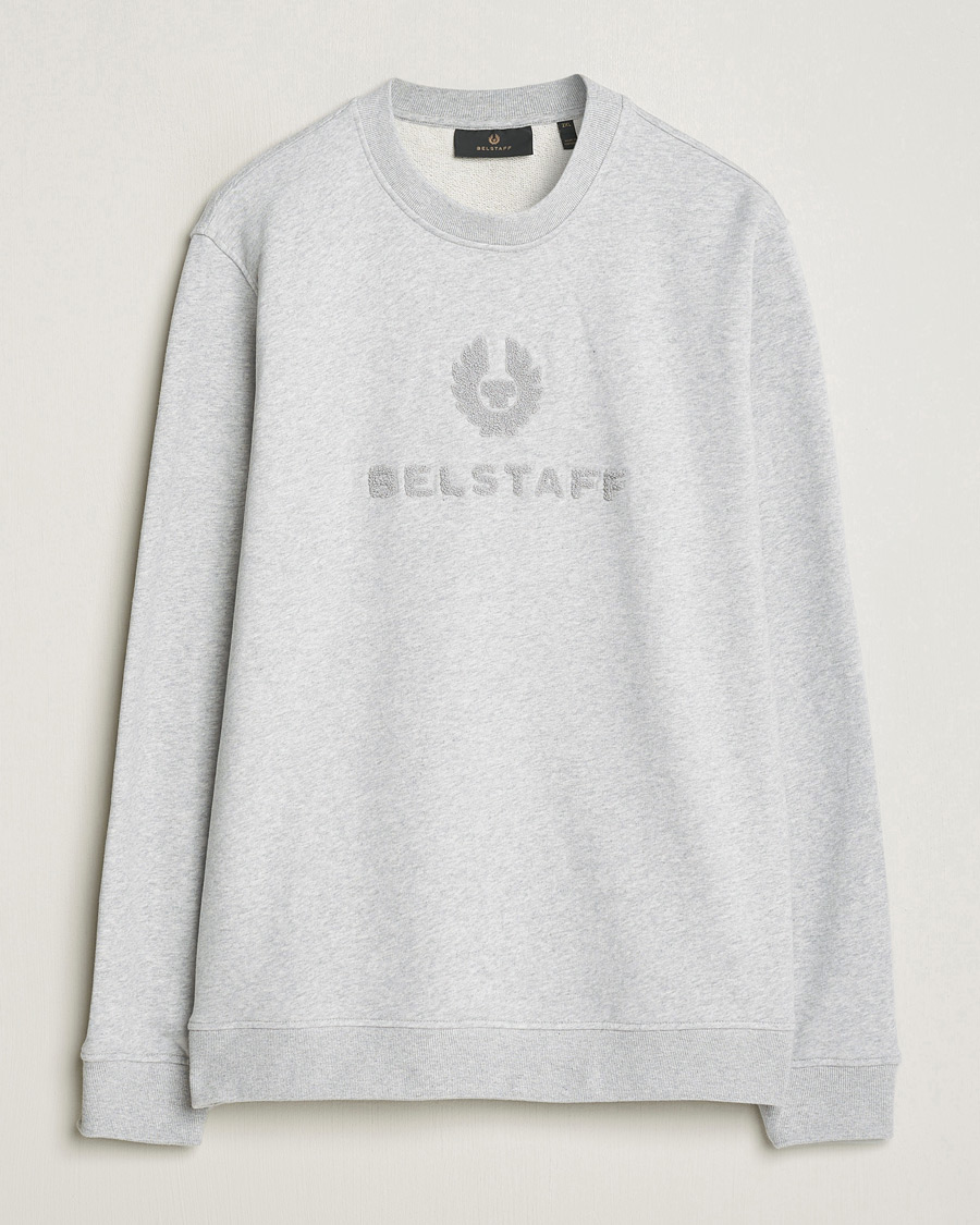 Herre | Trøjer | Belstaff | Varsity Logo Sweatshirt Old Silver Heather