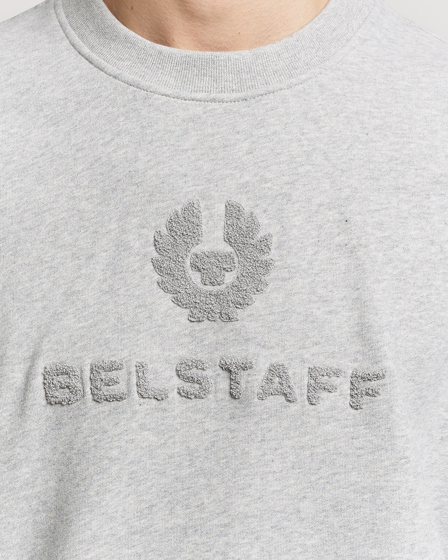 Herre | Trøjer | Belstaff | Varsity Logo Sweatshirt Old Silver Heather